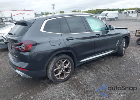 2022 BMW X3 xDrive30I z USA, uszkodzony, nr VIN 5UX53DP0XN9J20450